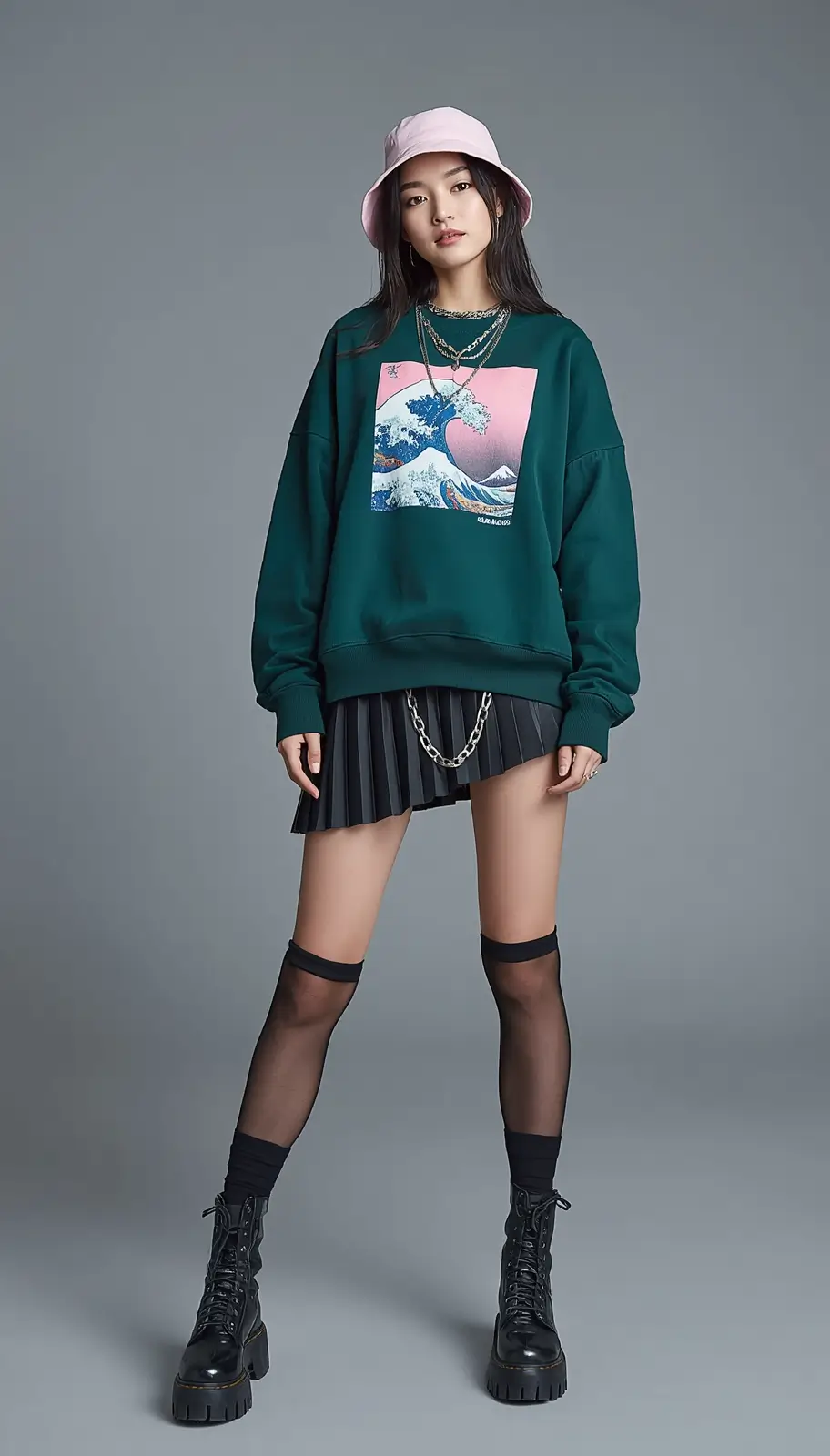 Young Asian woman in Japanese street fashion (1)